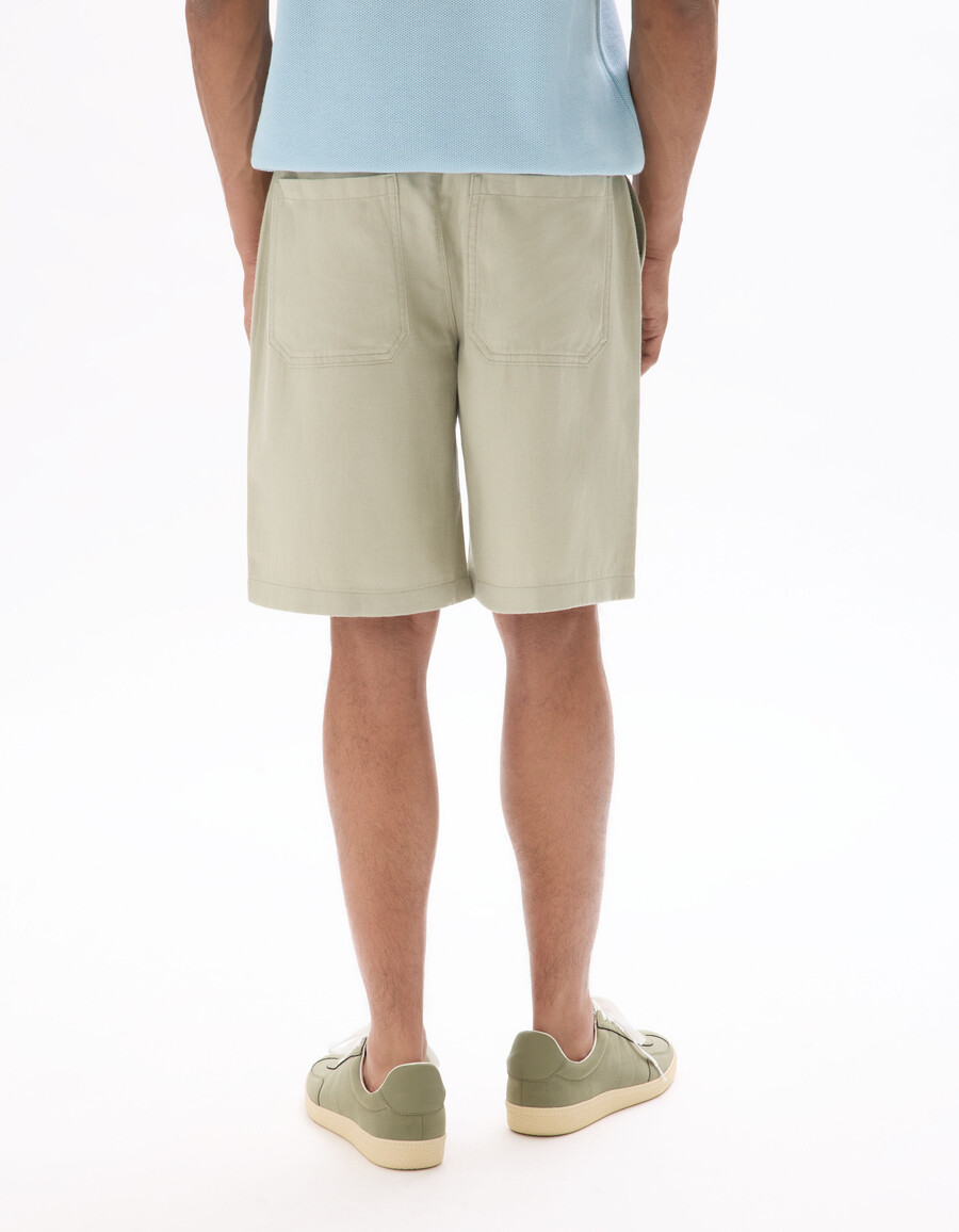 bermudashorts aus tencel lyocell und leinenmischung