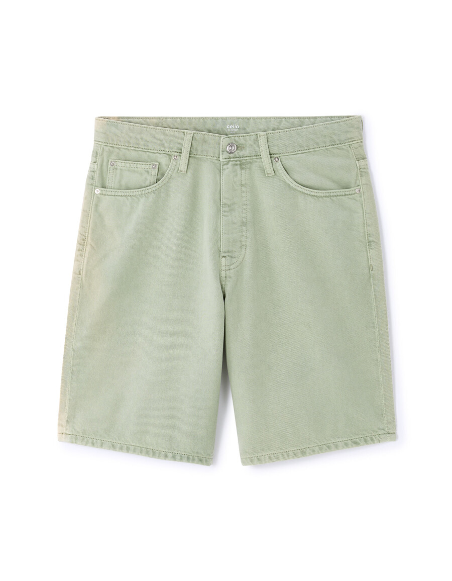 bermuda-shorts aus 100 baumwoll-denim