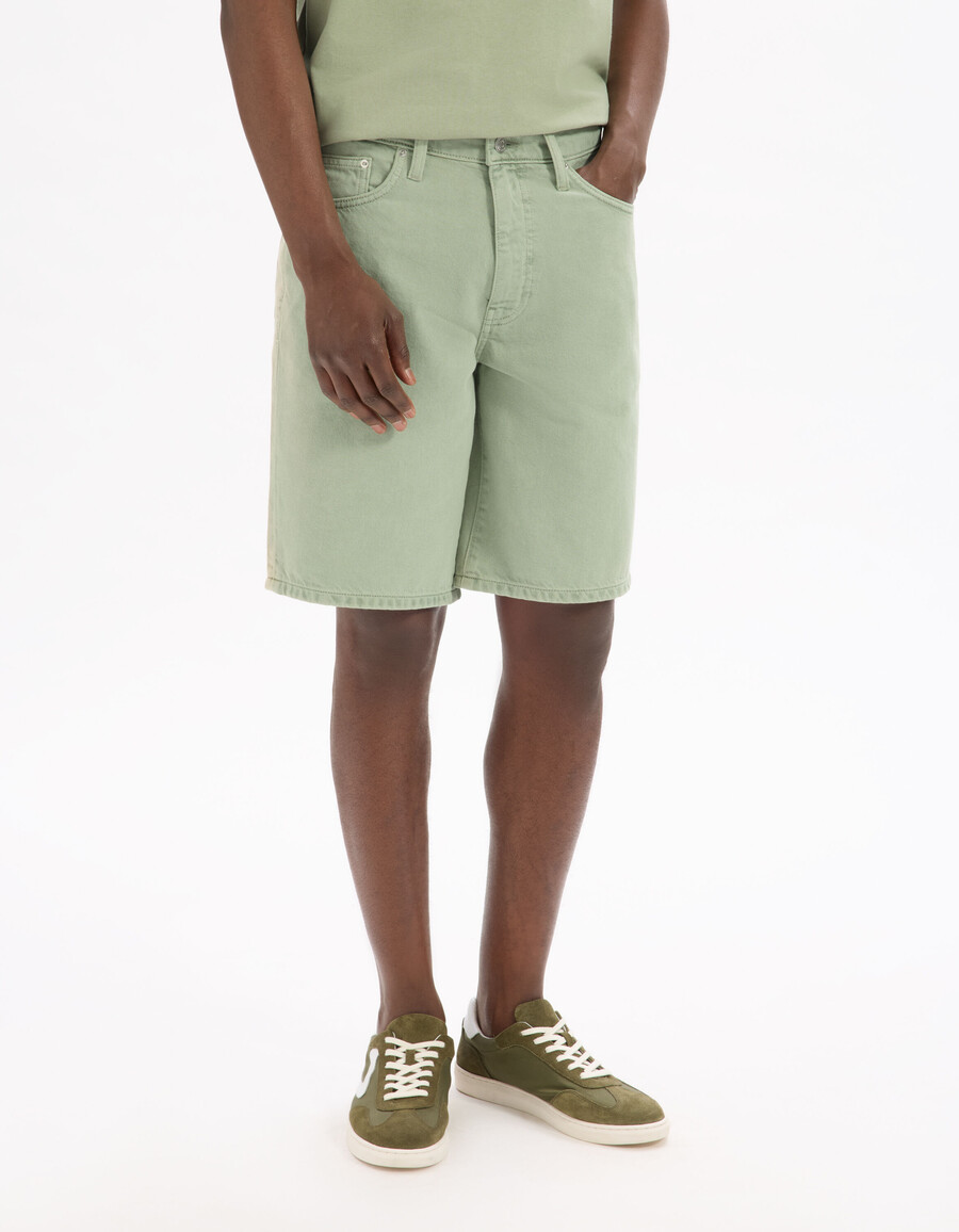 bermuda-shorts aus 100 baumwoll-denim