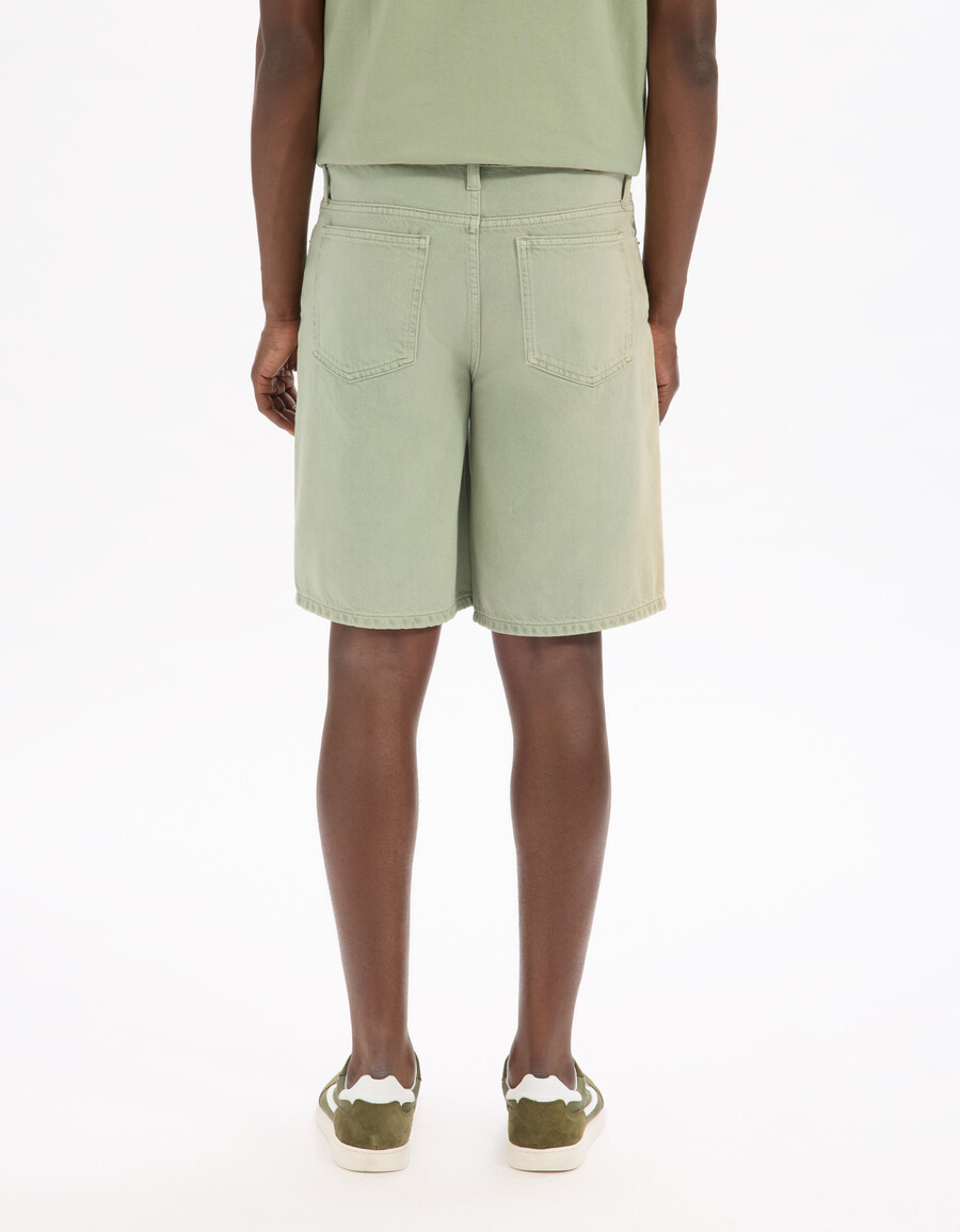 bermuda-shorts aus 100 baumwoll-denim