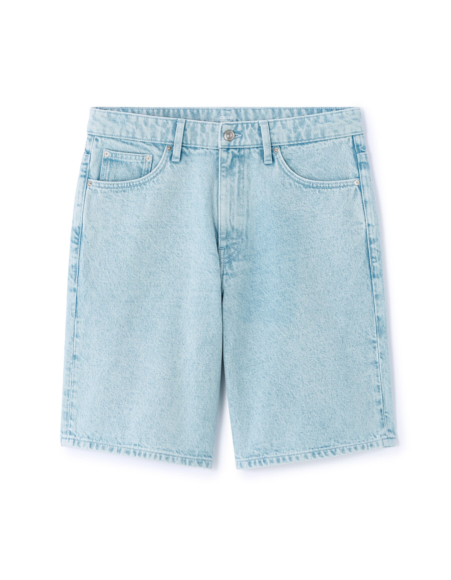 bermuda-shorts aus 100 baumwoll-denim