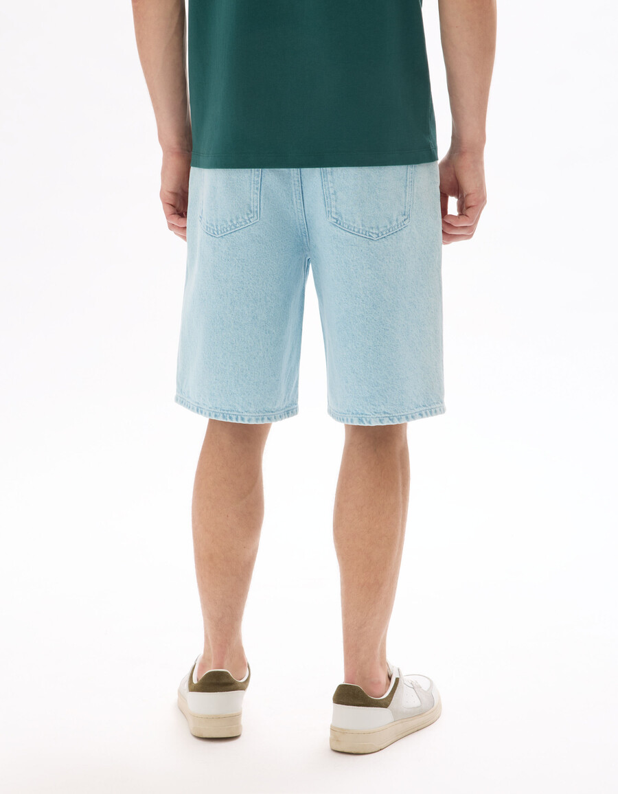 bermuda-shorts aus 100 baumwoll-denim