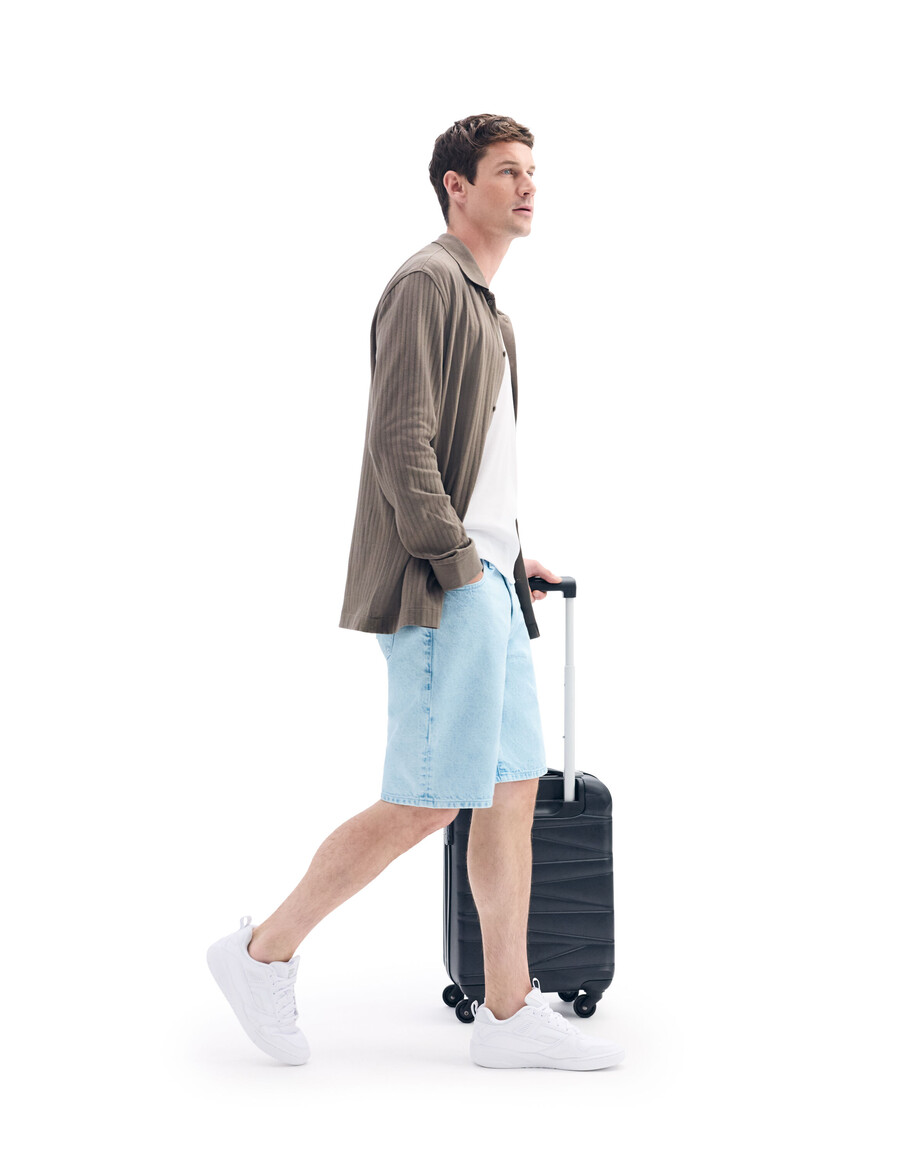 bermuda-shorts aus 100 baumwoll-denim