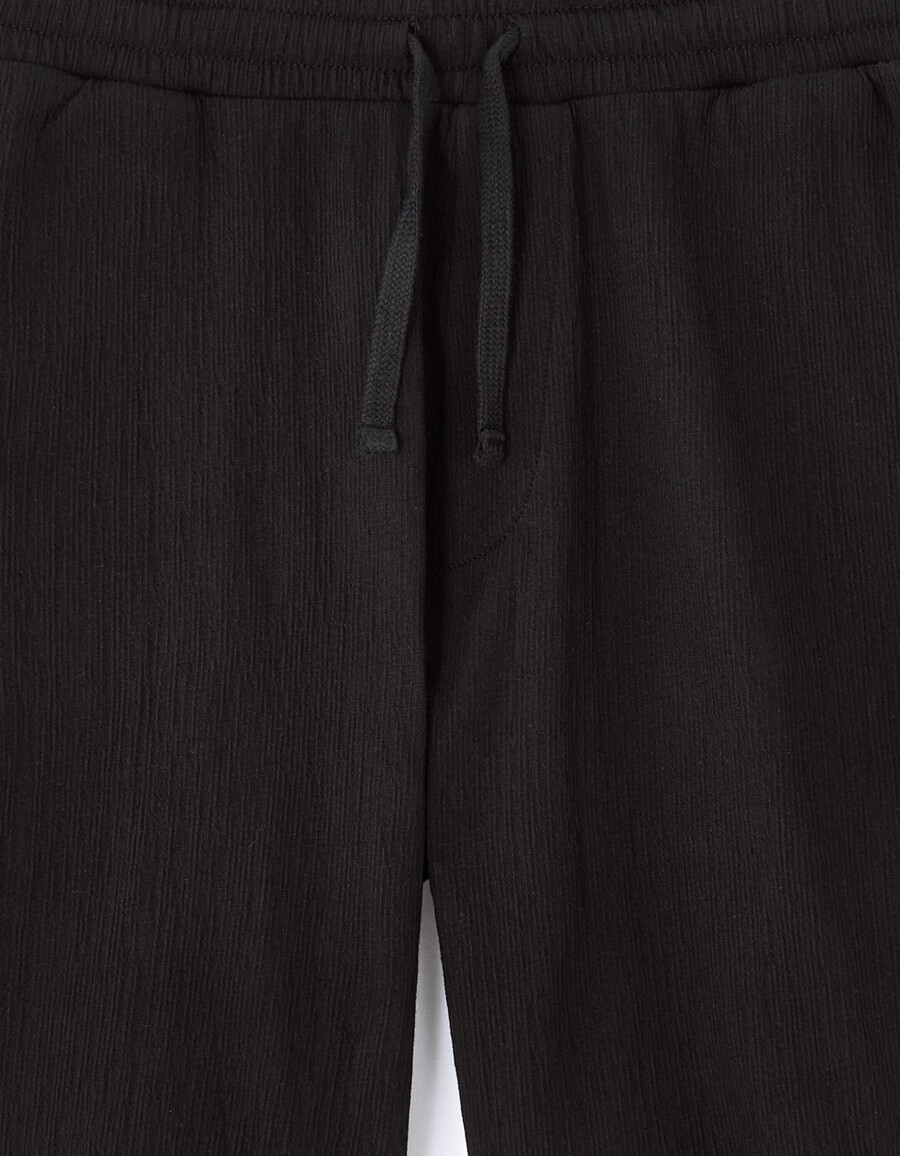 bermuda-shorts mit kordelzug im bund aus stretch-baumwolle