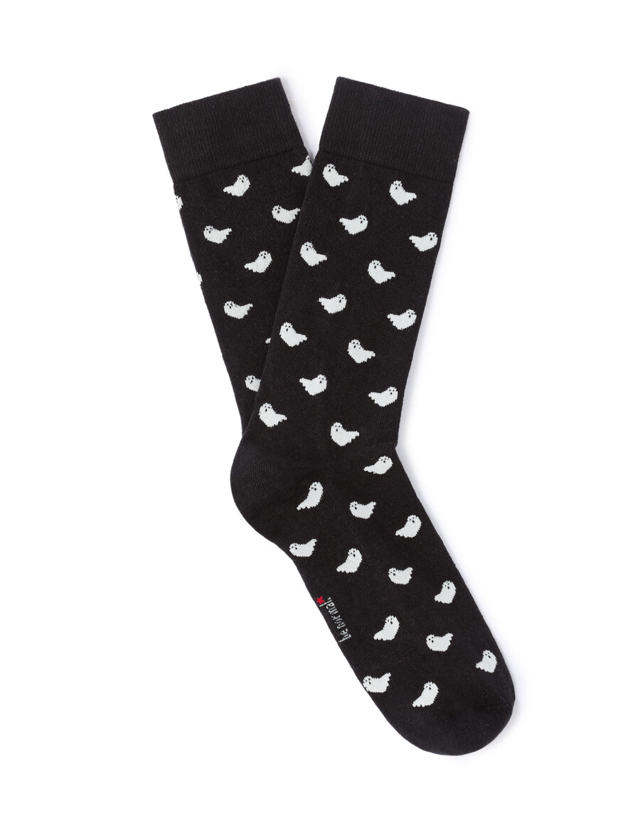 socken mit geistermuster