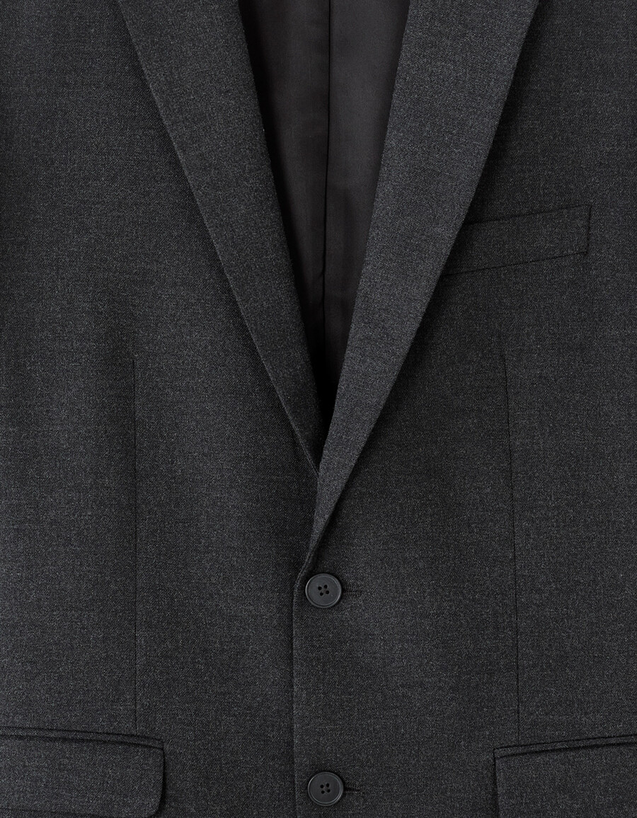 slim-fit flanell-anzugjacke