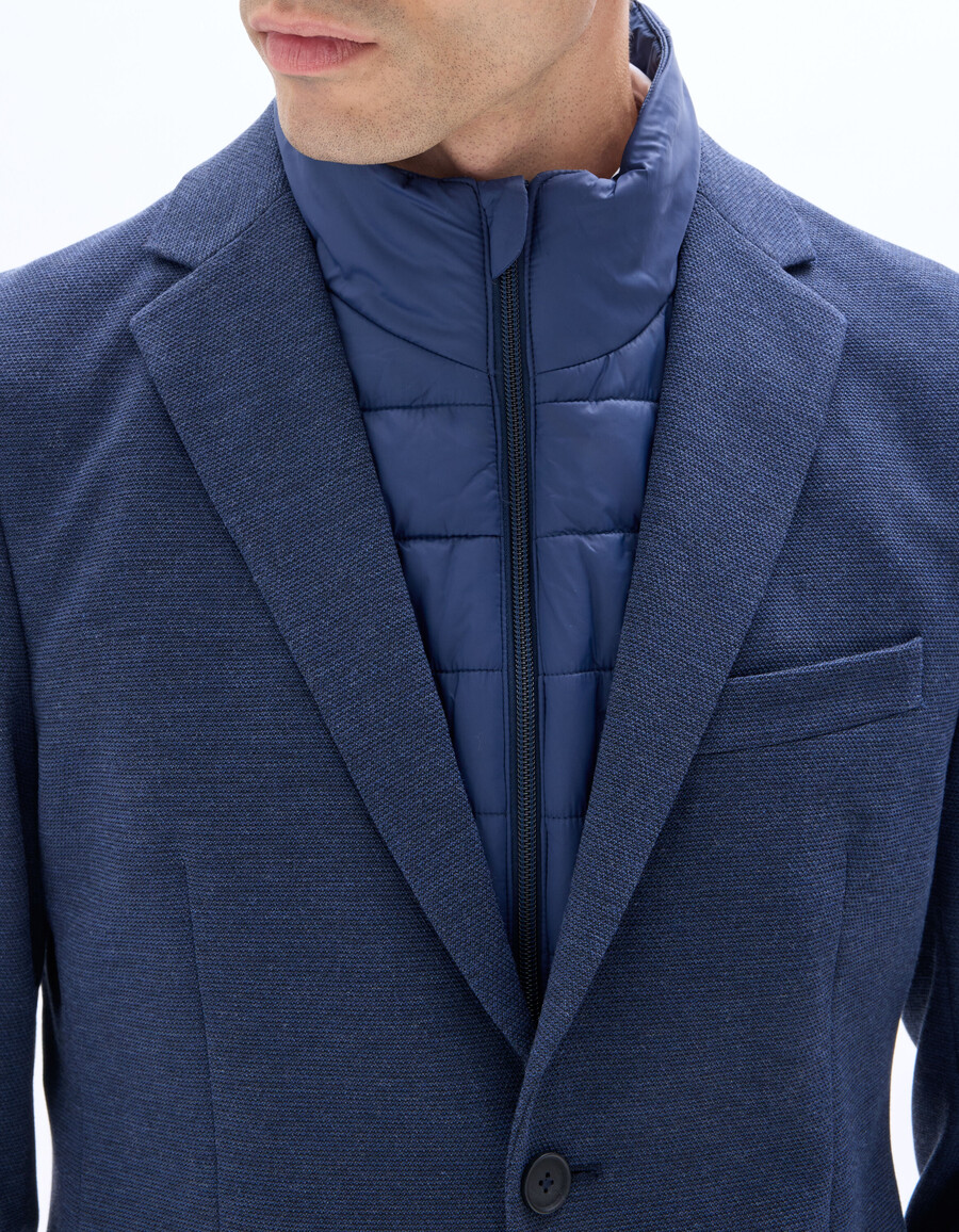 blazer mit integrierter daunenjacke