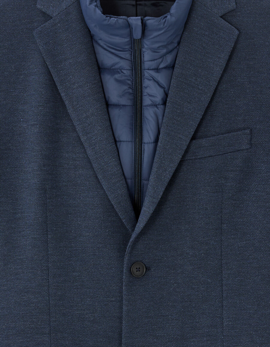 blazer mit integrierter daunenjacke