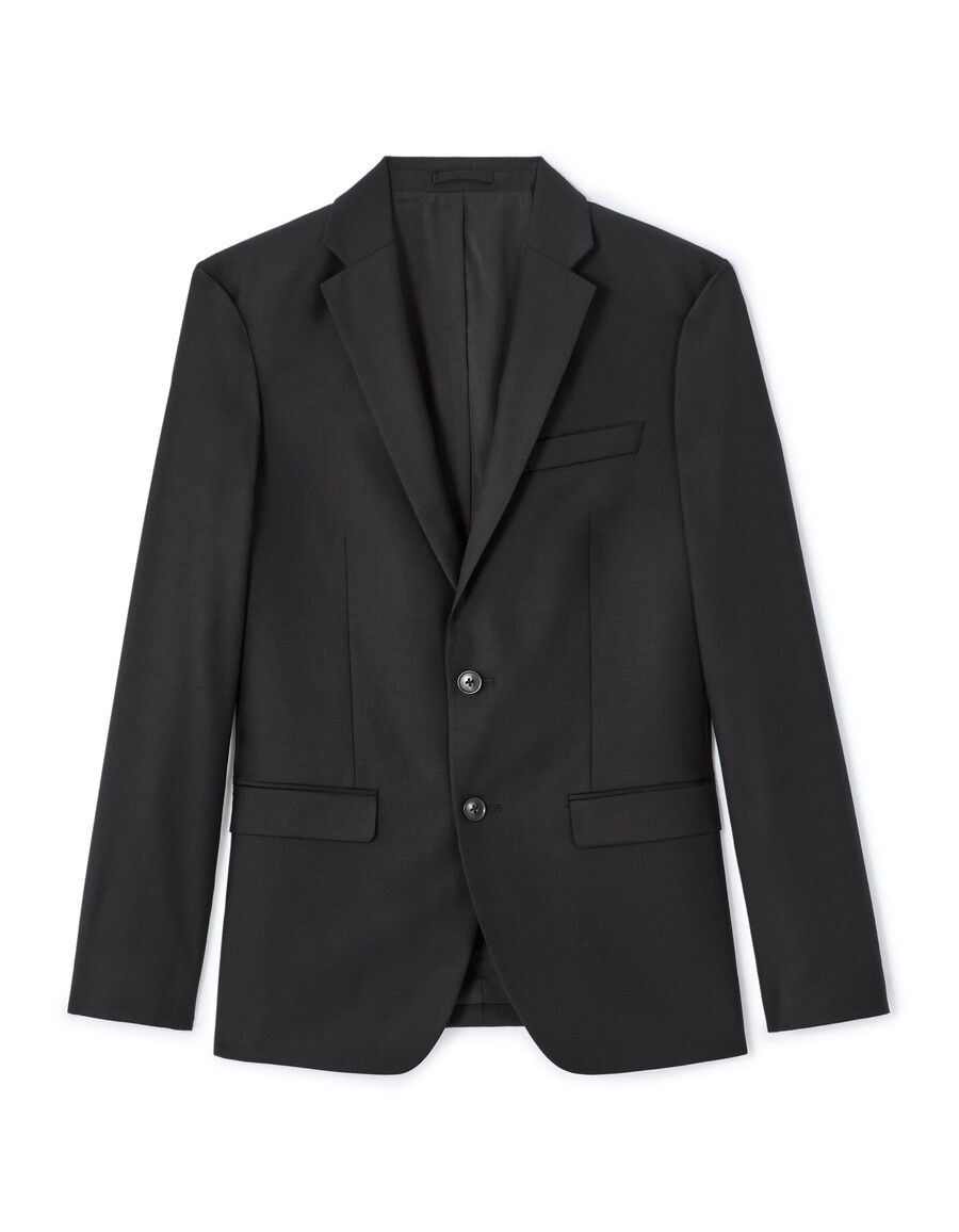 slim-fit-anzugjacke 100 wolle