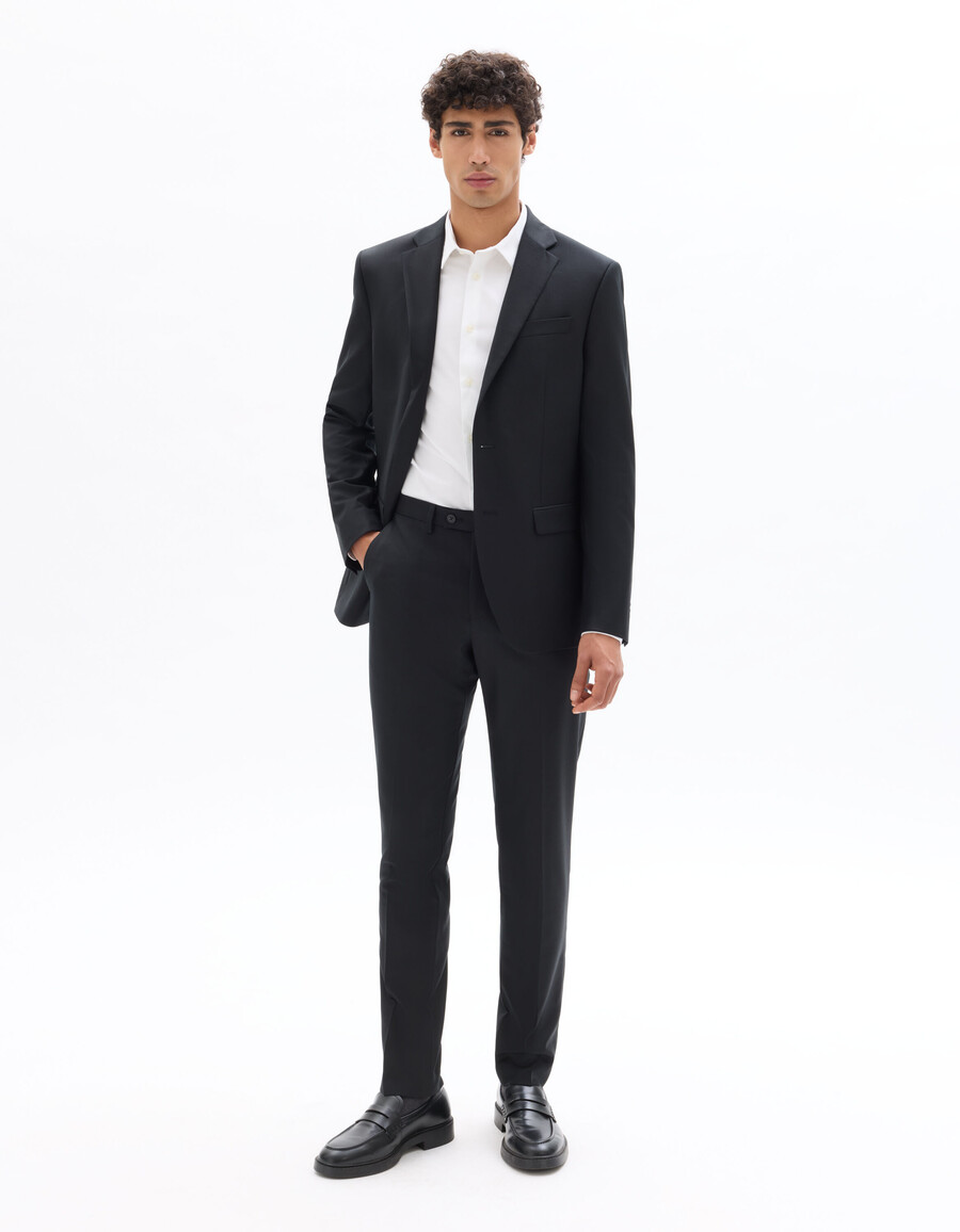 slim-fit-anzugjacke 100 wolle