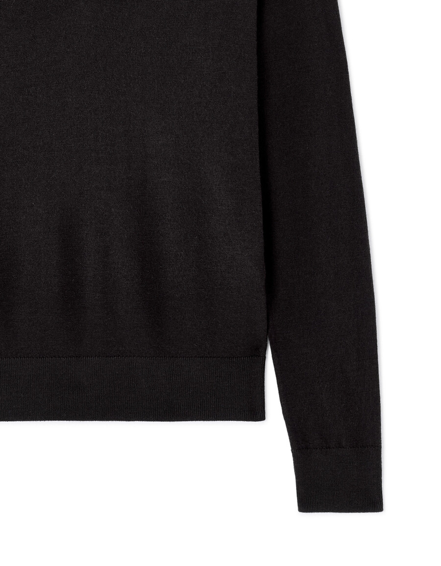 pullover mit v-ausschnitt aus 100 merinowolle