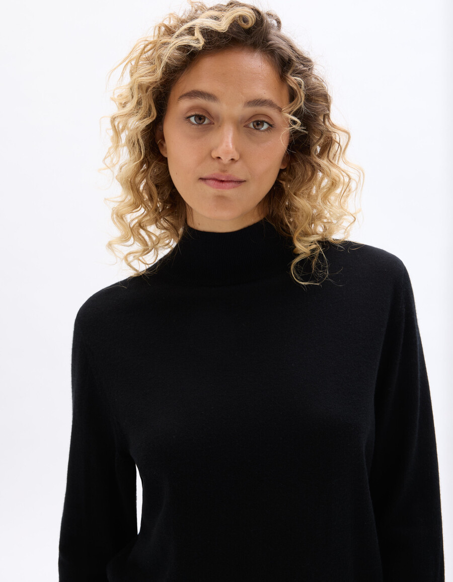 rollkragenpullover aus 100 merinowolle