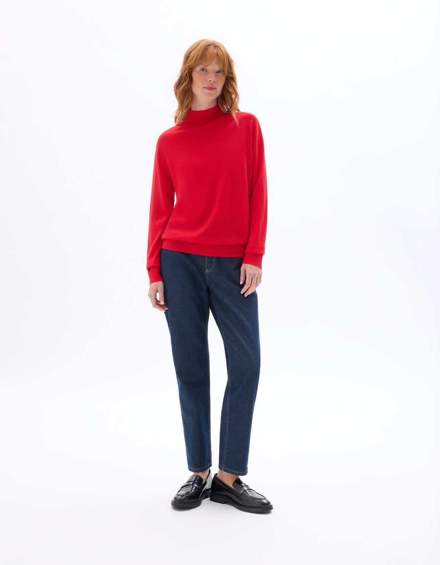 rollkragenpullover aus 100 merinowolle