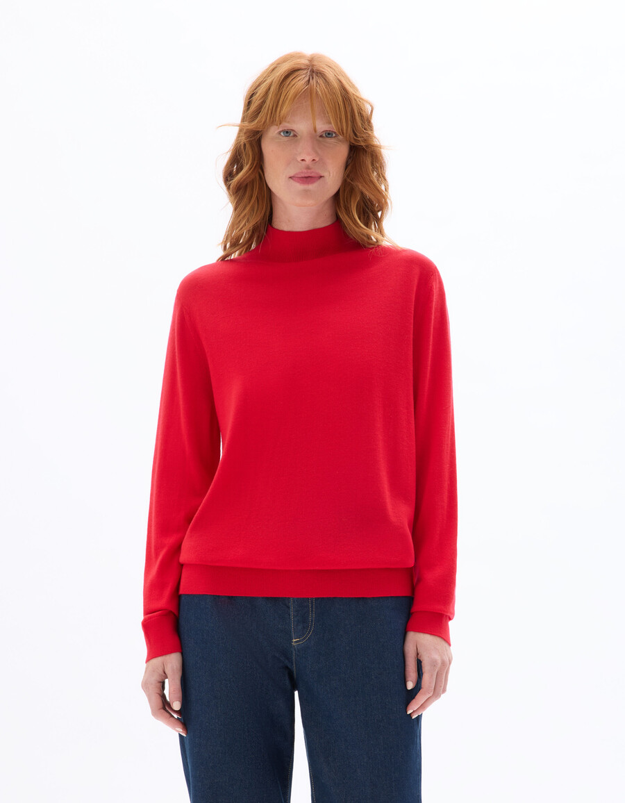 rollkragenpullover aus 100 merinowolle
