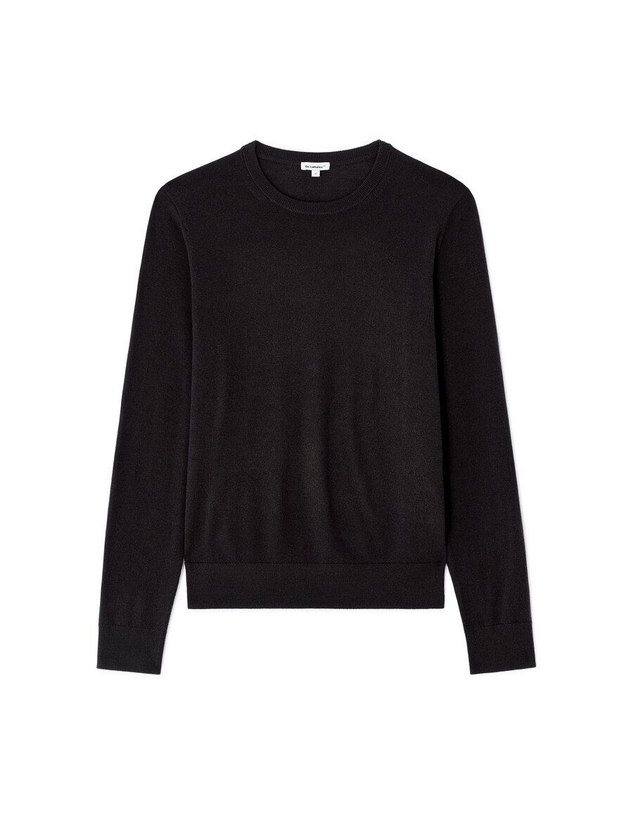 feinstrickpullover mit rundhalsausschnitt