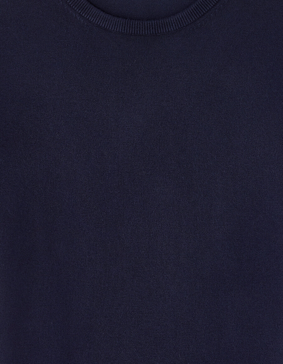 kurzärmeliger feinstrickpullover