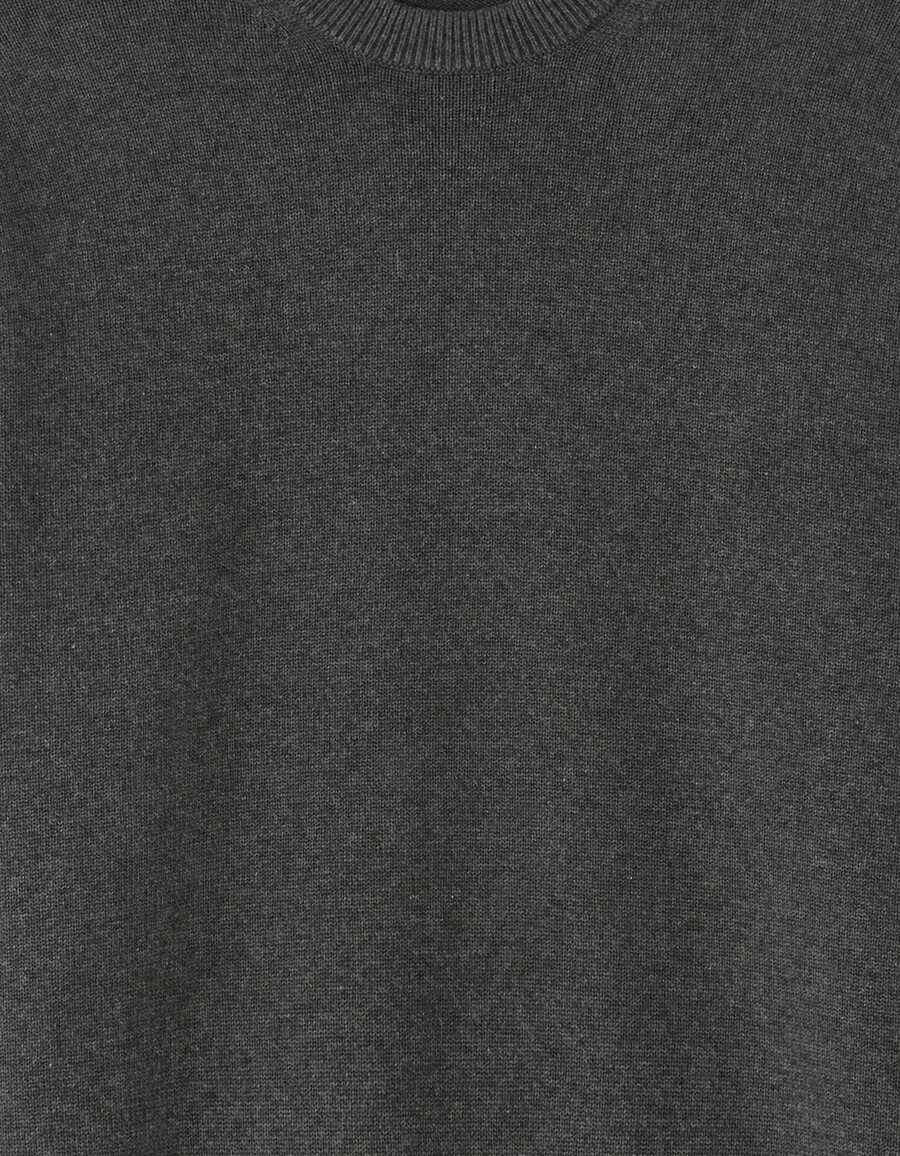 oversized-pullover mit rundhalsausschnitt 100 baumwolle