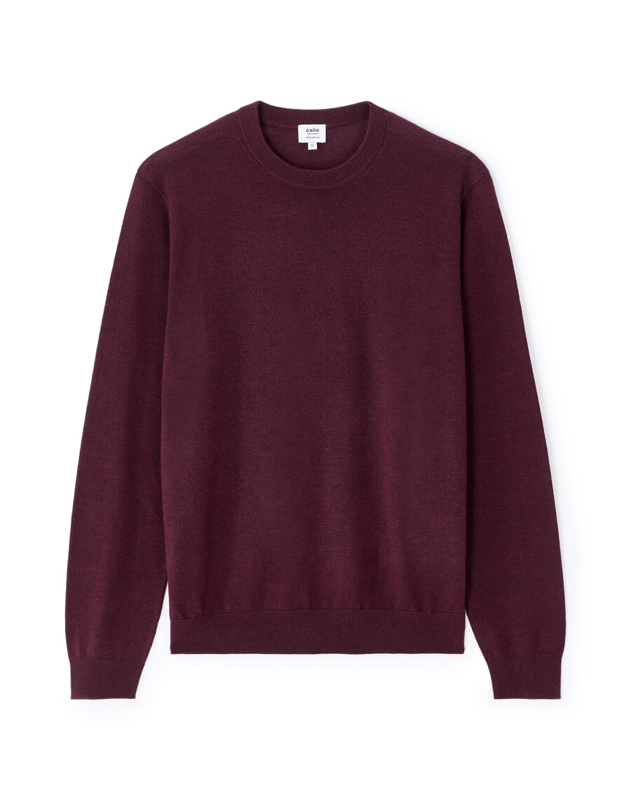 rundhalspullover 100 merinowolle