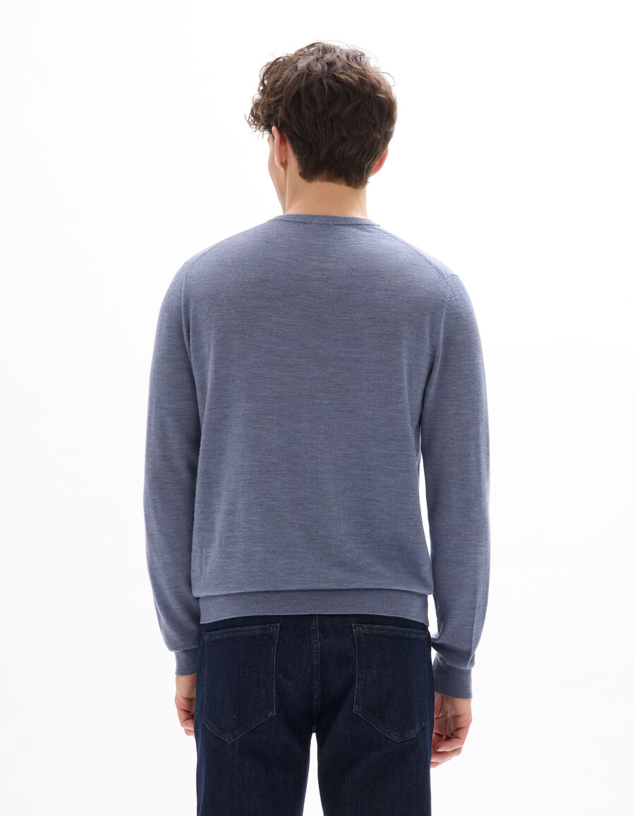 pullover mit v-ausschnitt 100 merinowolle