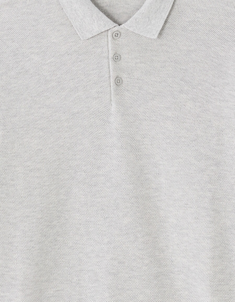 schmal geschnittener polopullover 100 baumwolle