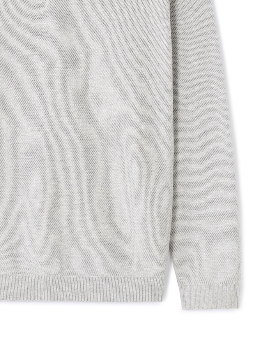 schmal geschnittener polopullover 100 baumwolle