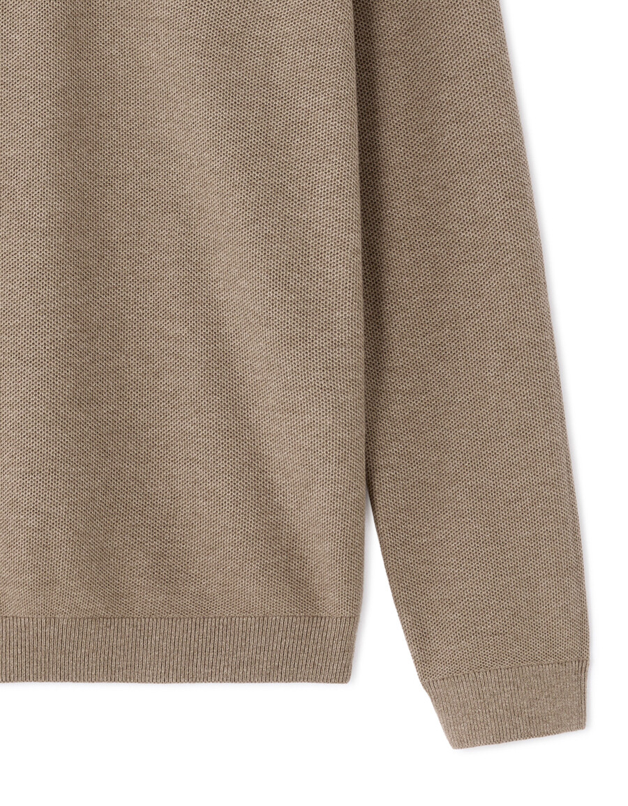 schmal geschnittener polopullover 100 baumwolle
