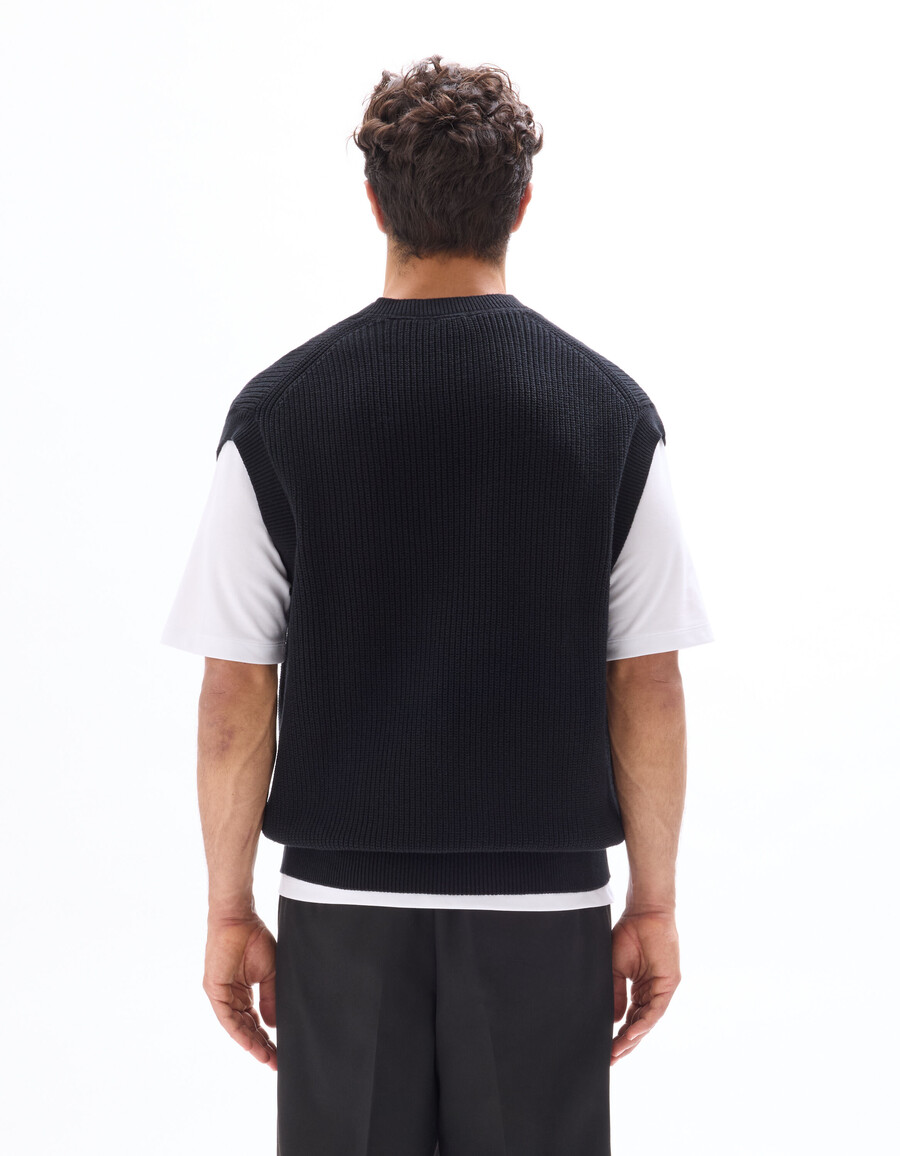 v-ausschnitt-pullover aus 100 baumwolle perlstrick