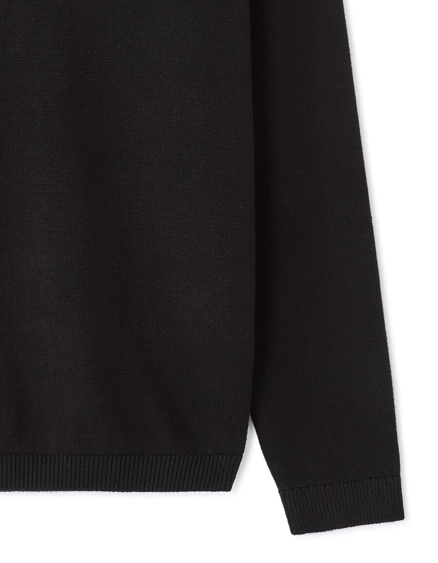 oversized-pullover mit haifischkragen 100 baumwolle