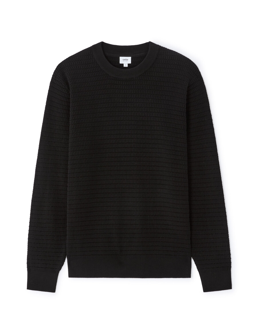 eleganter rundhalspullover 100 baumwolle