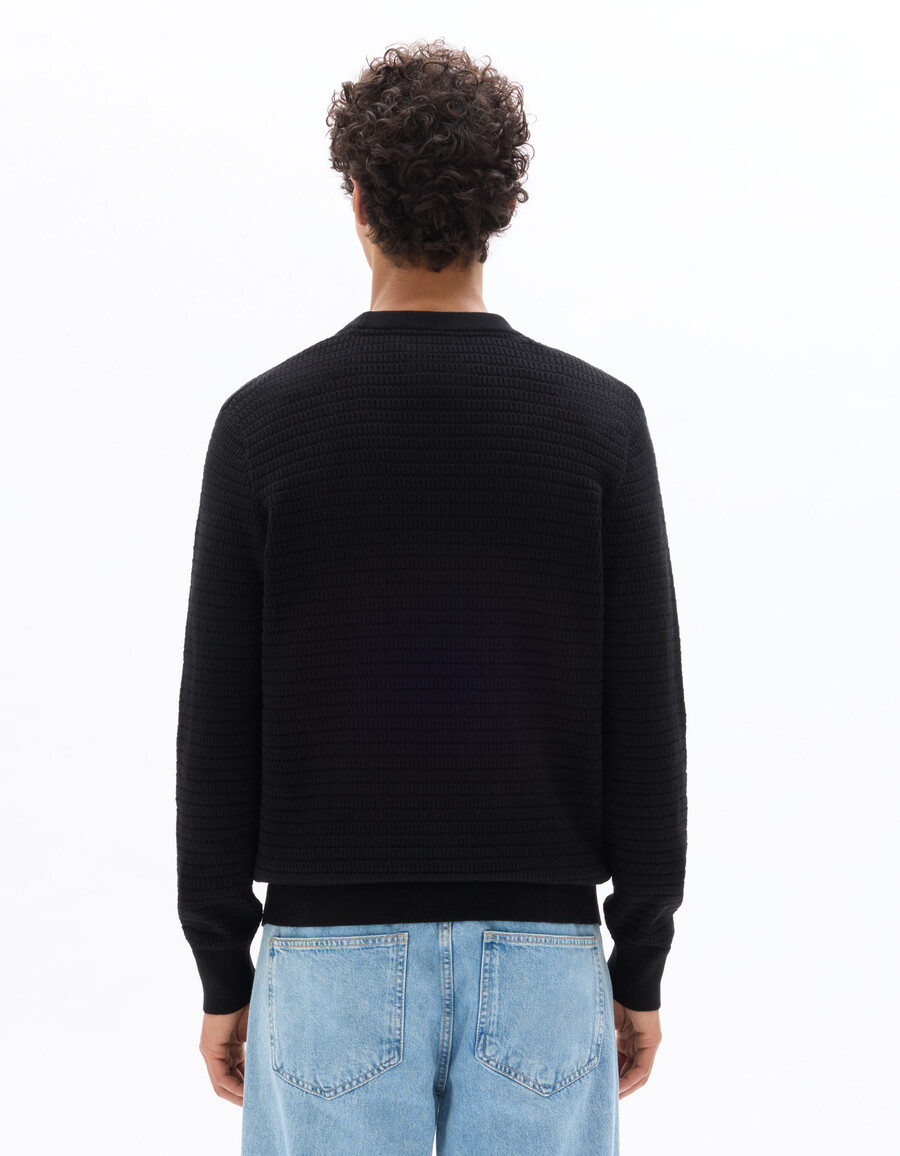 eleganter rundhalspullover 100 baumwolle