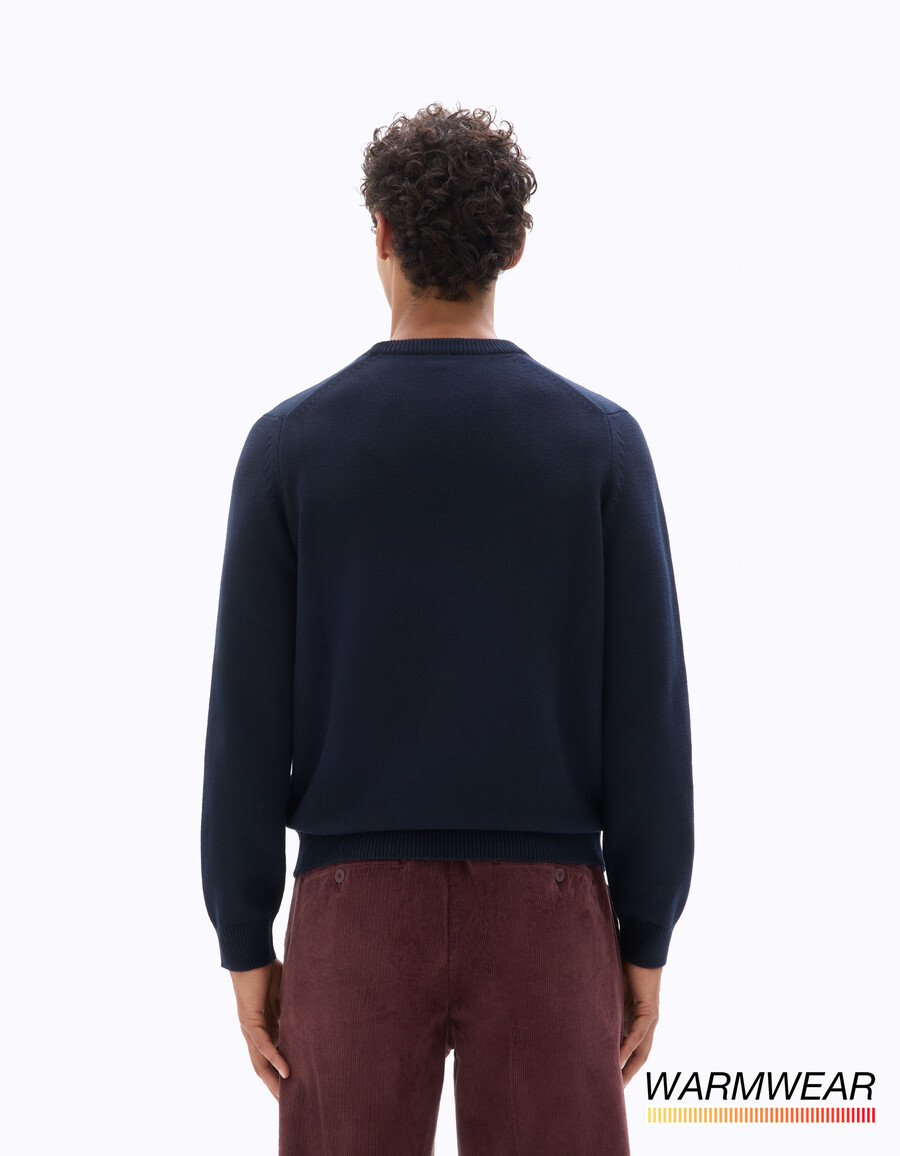thermolite rundhals-sweater meliert