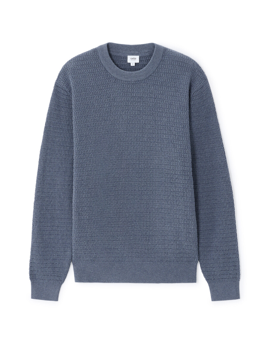 eleganter rundhalspullover 100 baumwolle