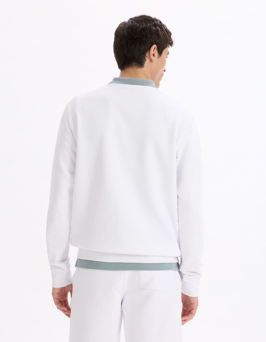 normales rundhals-sweatshirt aus 100 baumwolle