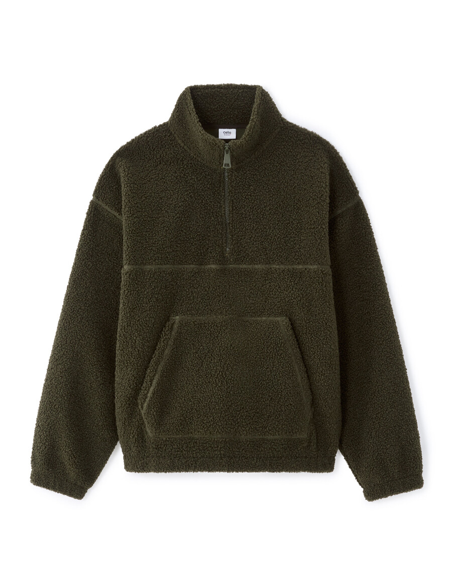 oversized fleece sweatshirt