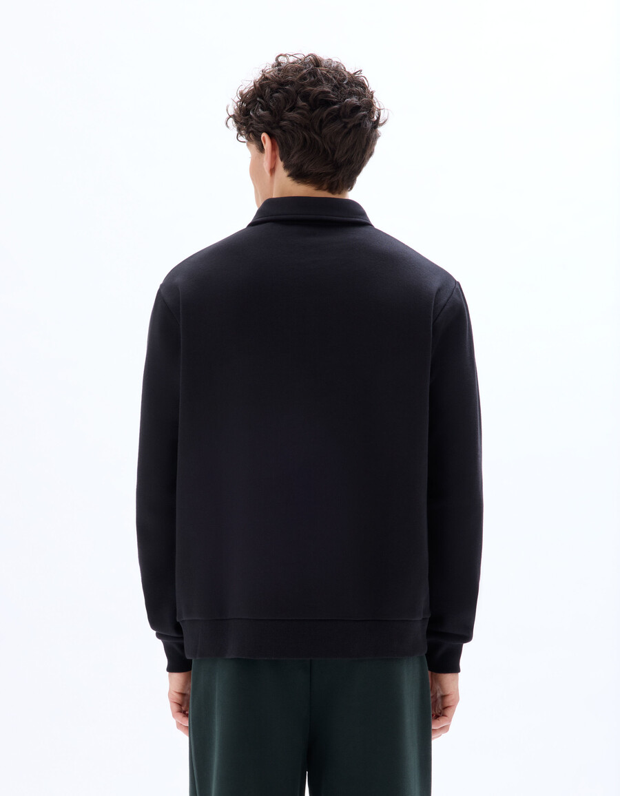 polo-sweatshirt in regulärer passform