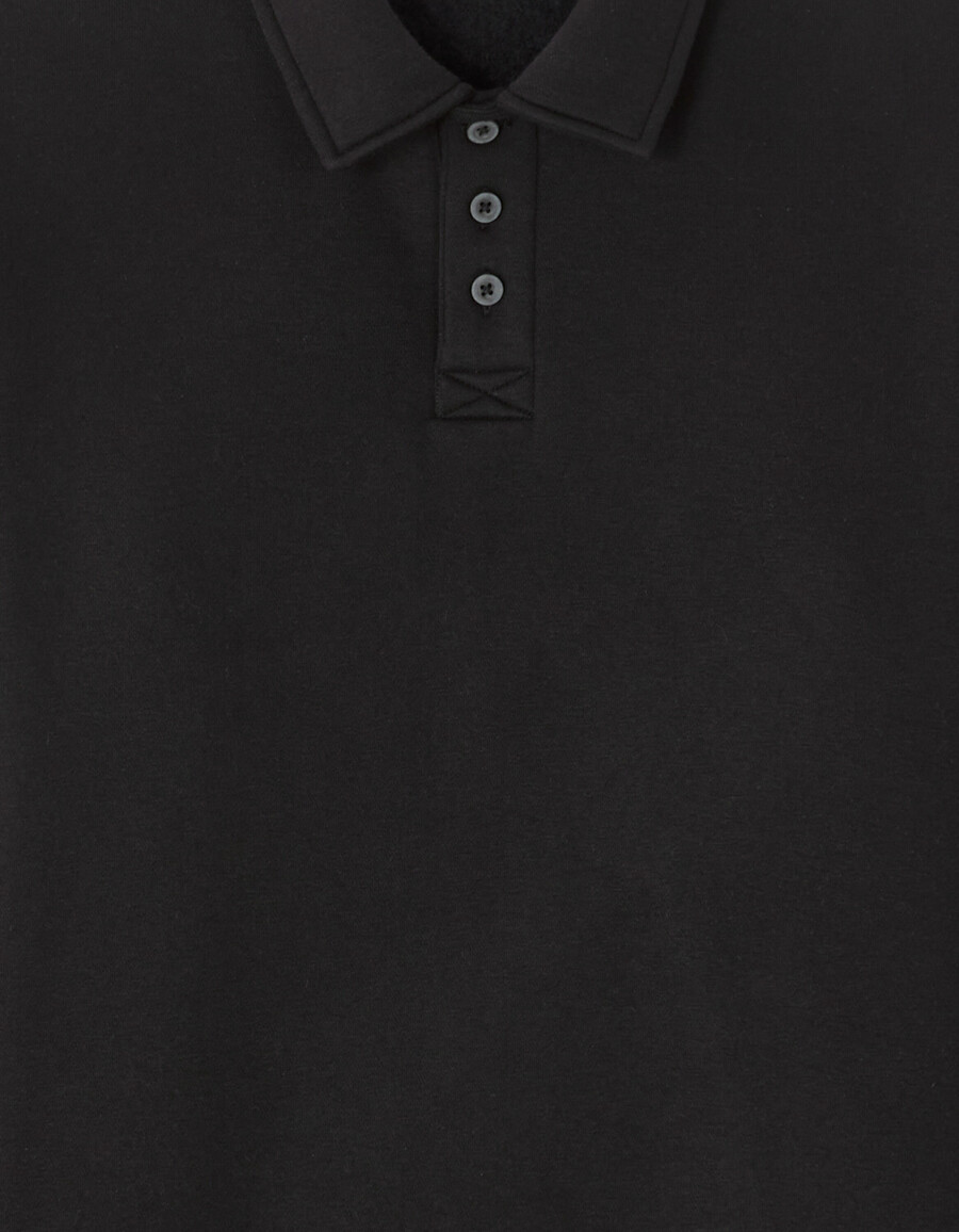 polo-sweatshirt in regulärer passform
