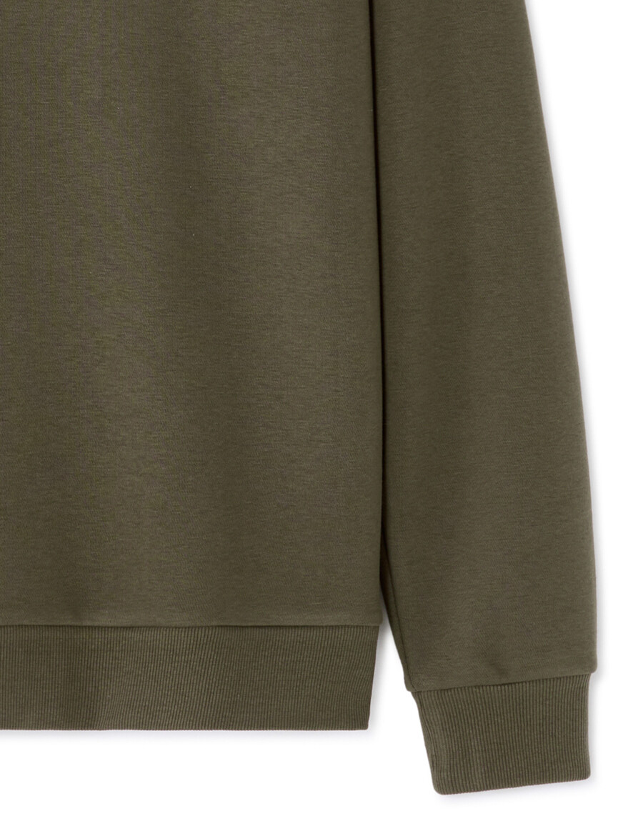 polo-sweatshirt in regulärer passform