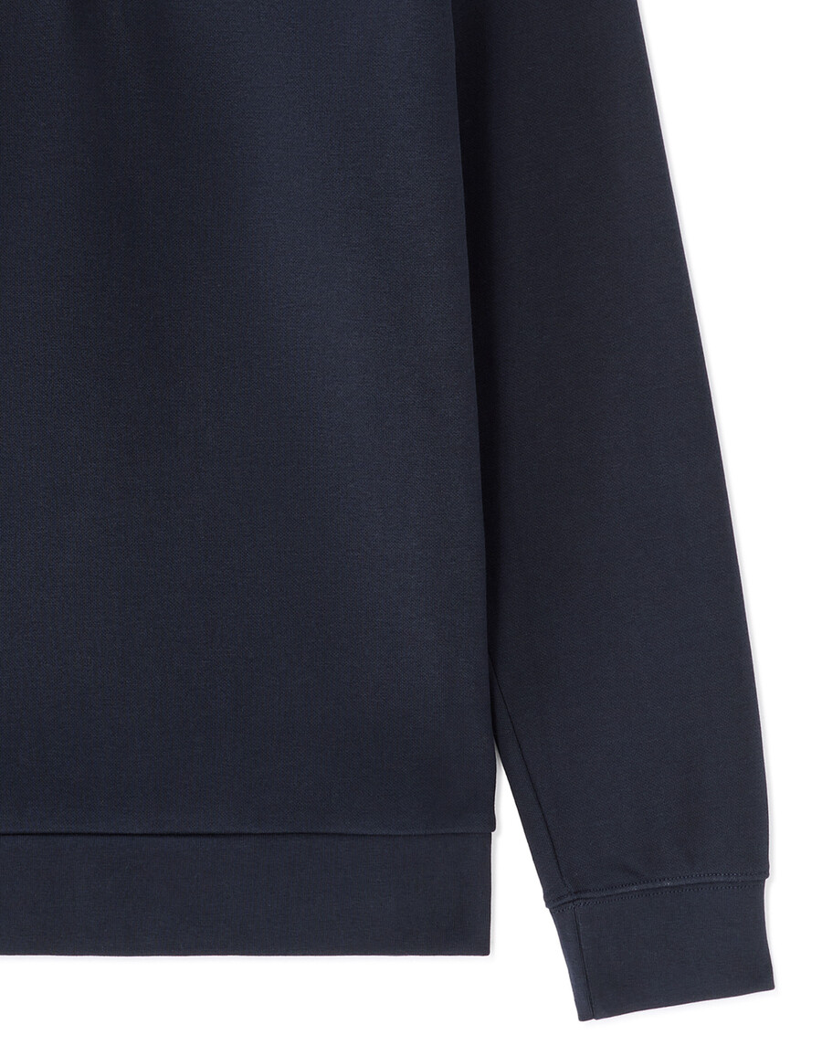 sweatshirt mit truckerkragen in regulärer passform