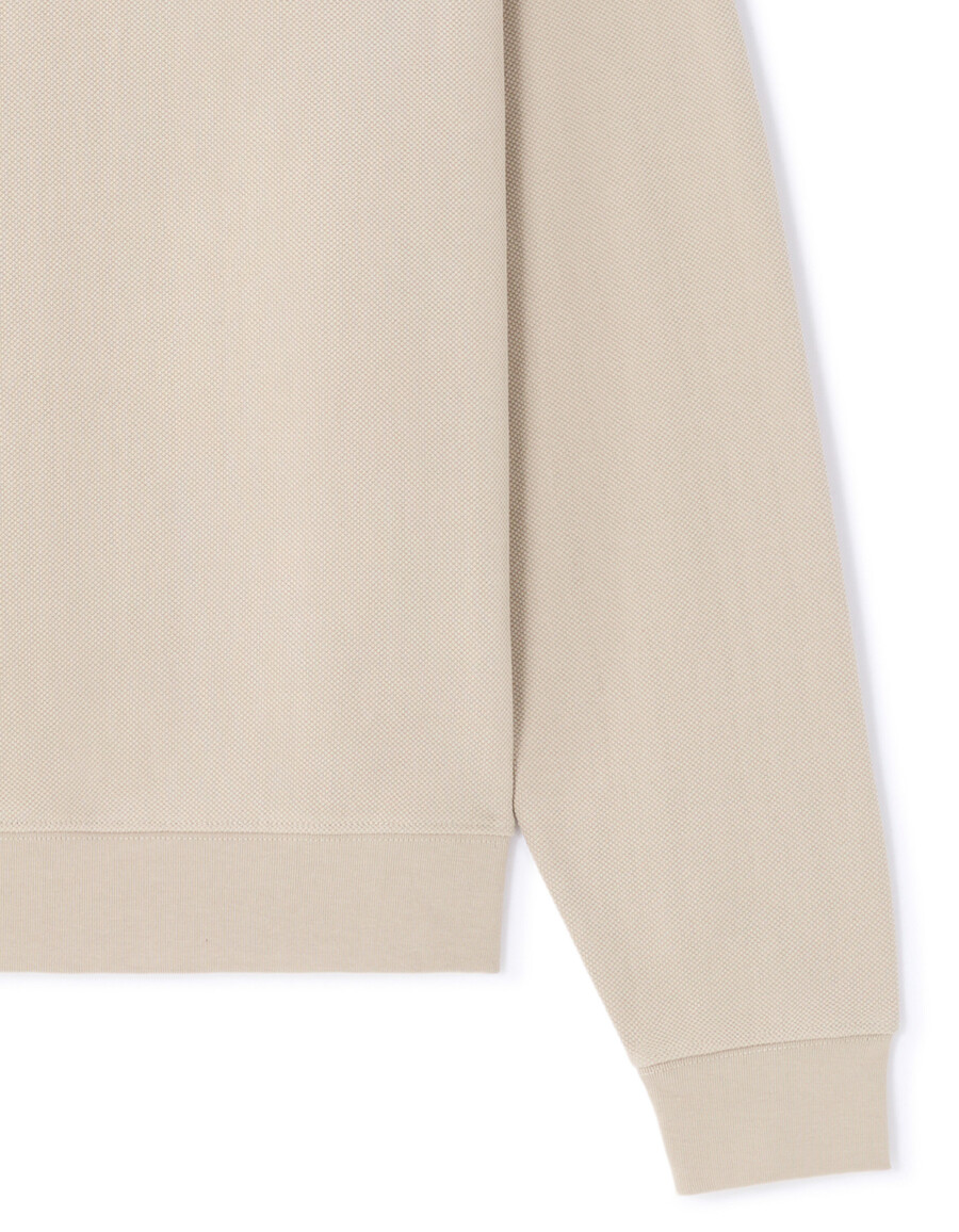 oversized piqué rundhals-sweatshirt