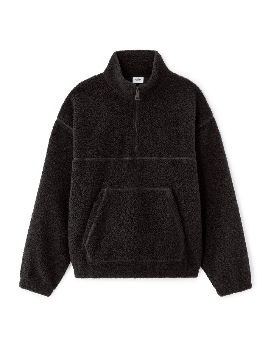 oversized fleece sweatshirt