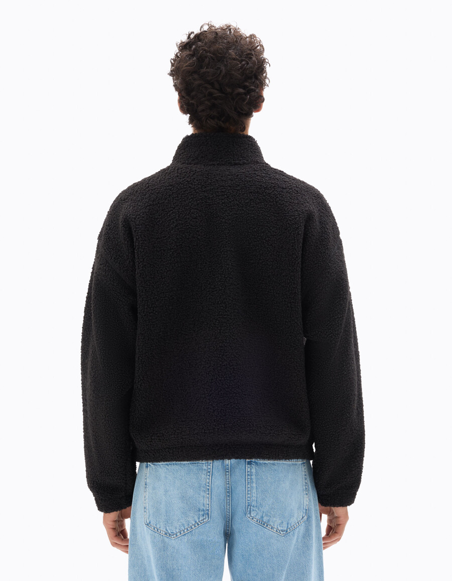 oversized fleece sweatshirt