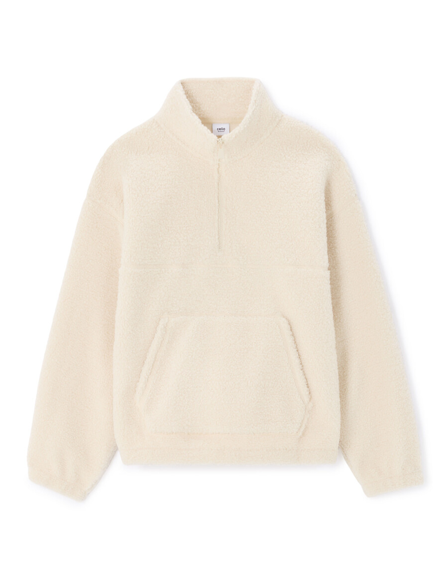 oversized fleece sweatshirt