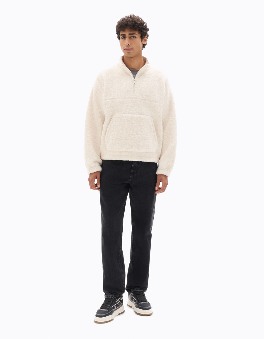 oversized fleece sweatshirt