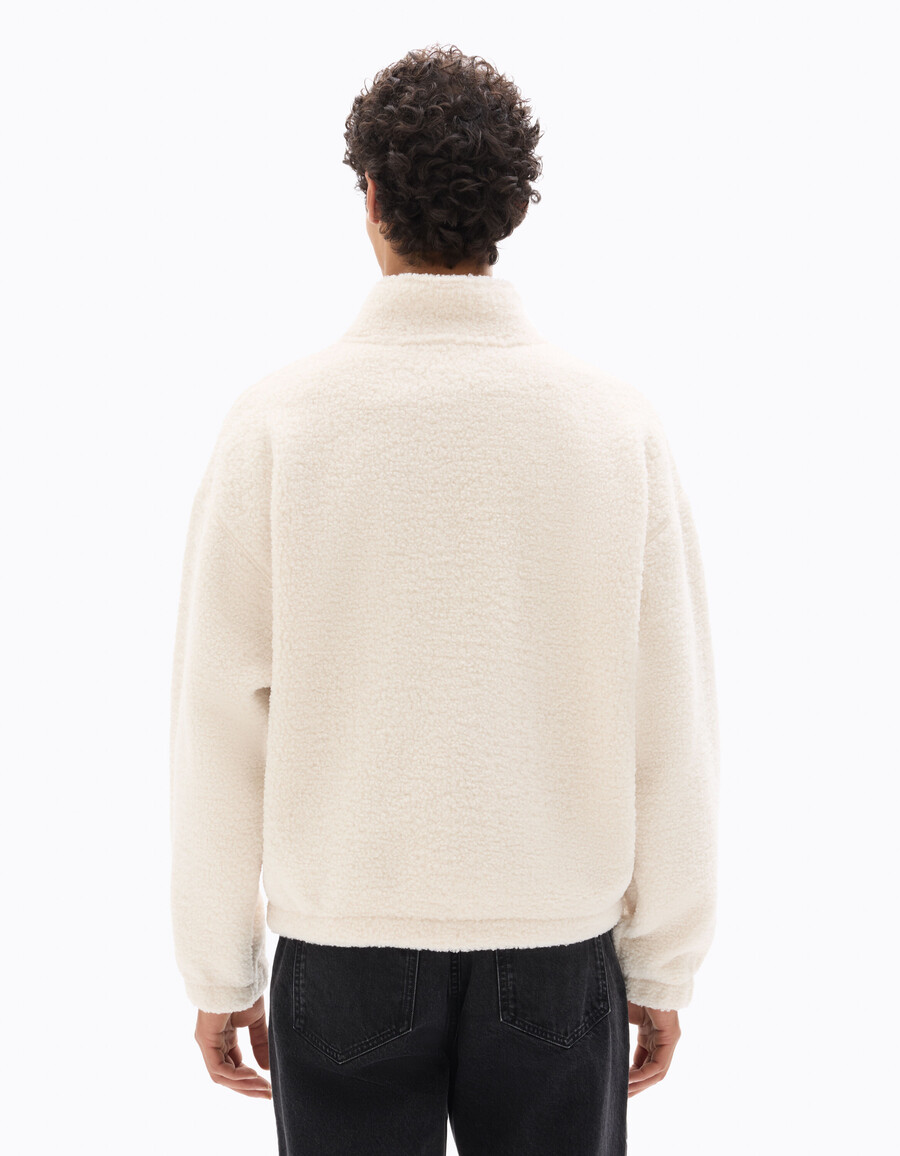 oversized fleece sweatshirt