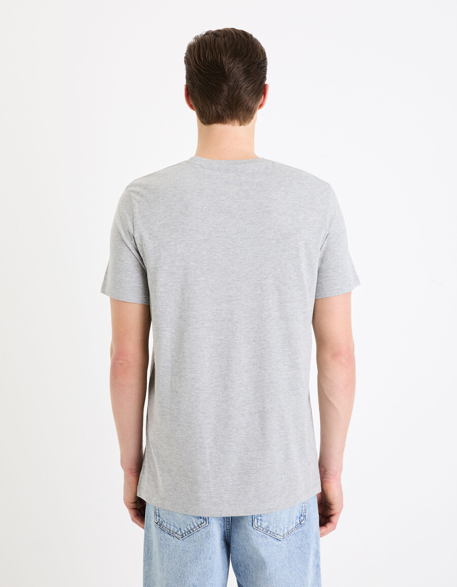 regular fit t-shirt mit rundhalsausschnitt baumwollmischung lange länge