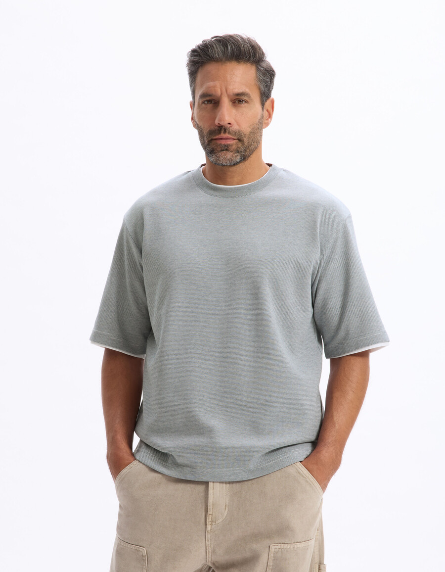 oversized t-shirt mit rundhalsausschnitt