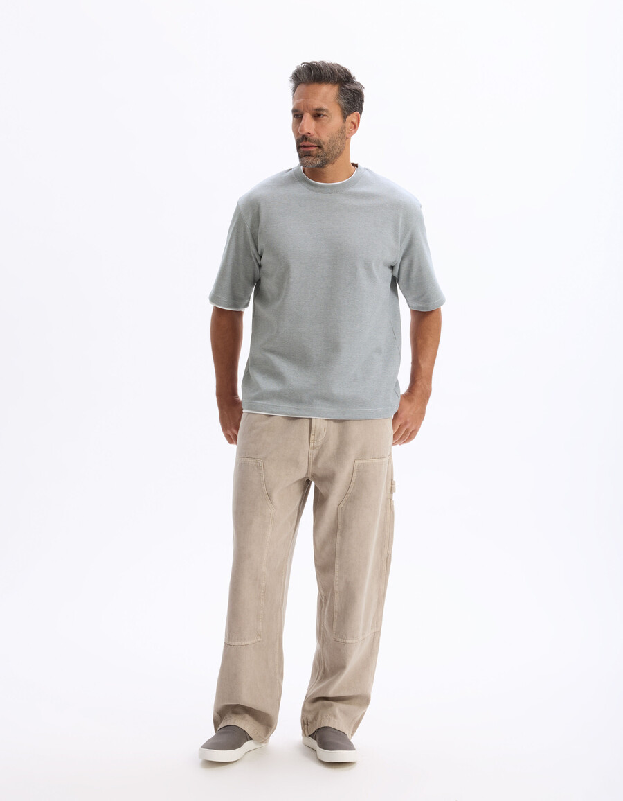 oversized t-shirt mit rundhalsausschnitt