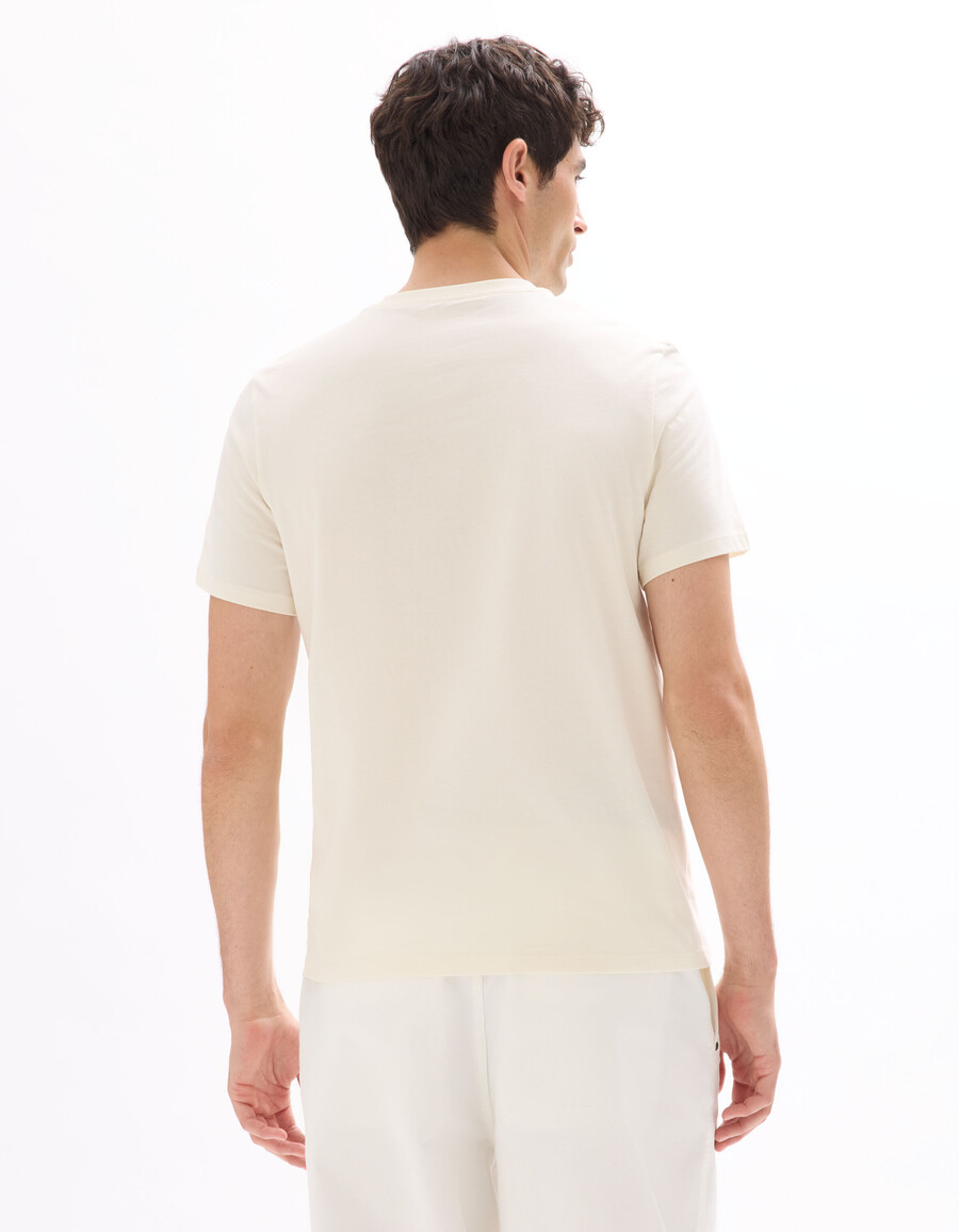 normal geschnittenes t-shirt mit rundhalsausschnitt 100 baumwolle asiatischer print