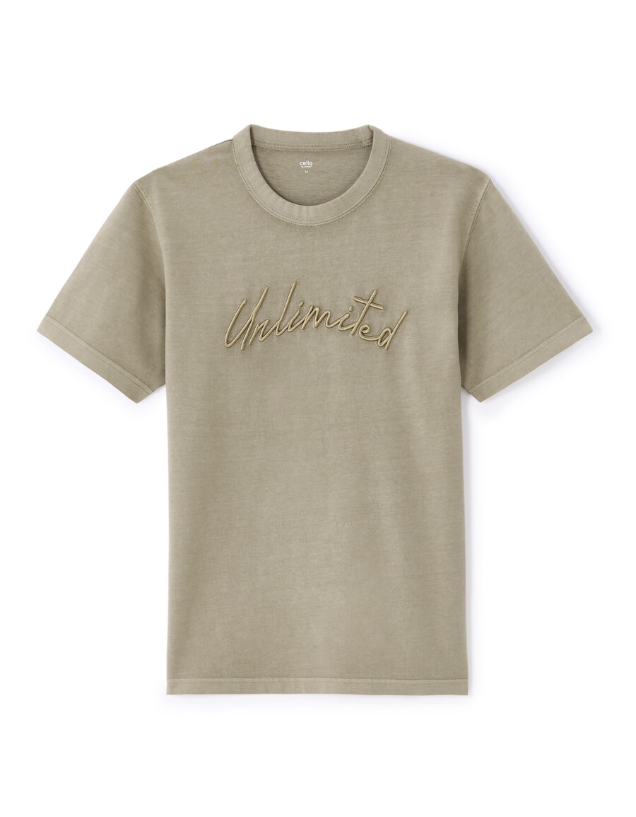 kastenförmiges t-shirt mit rundhalsausschnitt 100 baumwolle