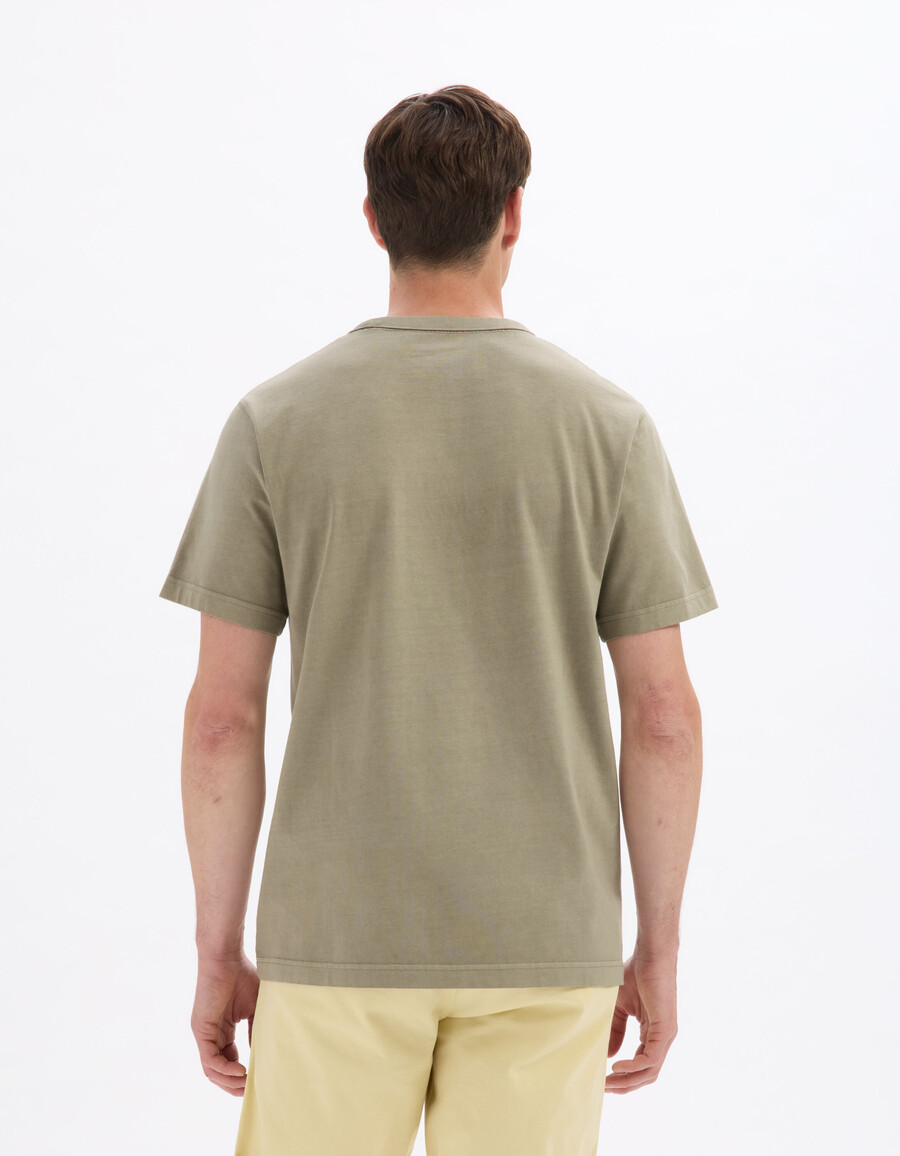 kastenförmiges t-shirt mit rundhalsausschnitt 100 baumwolle